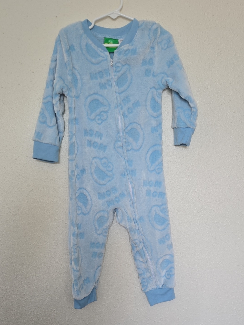 Cookie Plush Zipper Kids One-Piece Sleeper